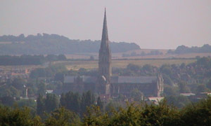 Picture of Salisbury Cathedral from Old Sarum