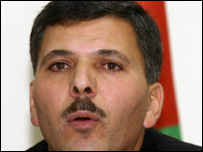 O vice-primeiro-ministro palestino, Nasser al-Shaer