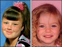 Shannon Matthews and Madeleine McCann