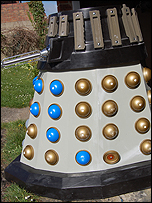 The finished Dalek will be about 5'8" tall