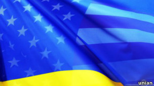 прапори США і України