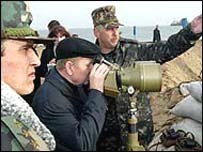 Президент Кучма на Тузлі