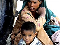 بازماندگان زلزله در کشمير تحت کنترل پاکستان