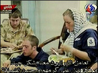 تصویر تلویزیونی نظامیان بریتانیایی - AP