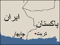 نقشه مرز ايران و پاکستان