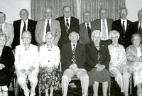 Disgyblion blwyddyn 1939 yng ngwesty'r Porth.