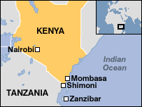 KMap of slave posts on East African coast