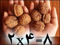 څلور په څلورو کې اته کيږي.