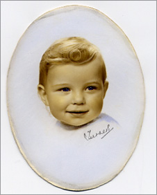 Chris Jackson as a baby