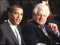 سناتور کندی و سناتور اوباما