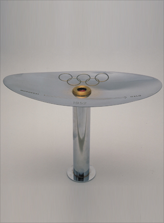 Photo: The torch design for the 1952 Winter Olympic Games