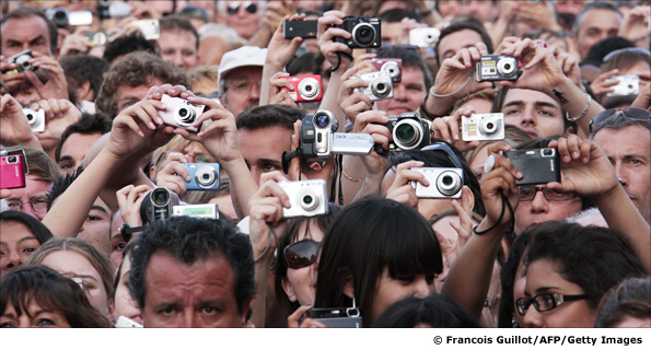 Fans take pictures at the 62nd Cannes Film Festival