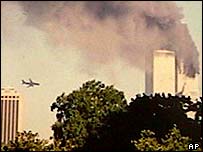 11 Eylül 2001'de saldırı anı