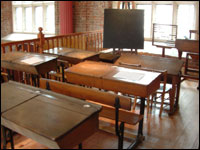 Inside the old Grammar School