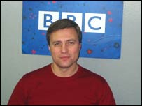 Микола Катеринчук у студії Бі-Бі-Сі