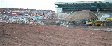 Demolition of Highfield Road