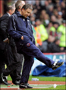 Neil Warnock looks on as his team are relegated from the Premiership