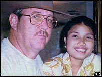 A mulher de Johnson tinha feito um apelo por sua libertação