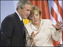 Bush ve Merkel