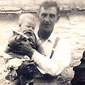 Baby Jim held by his father - Bertie Kelly
