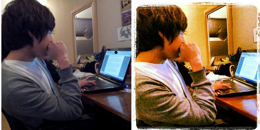 Foto después de haber sido procesada por un filtro.