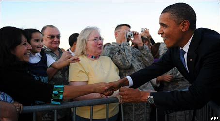 President Barack Obama in Albuquerque, New Mexico, September 27, 2010 