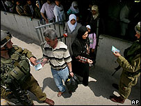Posto de checagem Hawara, em Nablus