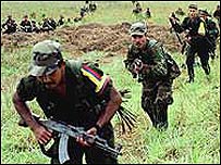 Guerrilheiros colombianos das Farc
