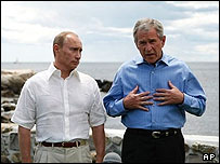 پوتین و بوش