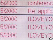 ای ميل های آلوده به ويروس "دوست دارم"