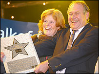 'Eddie Grundy' and 'Jolene Perks' receive the Archers star