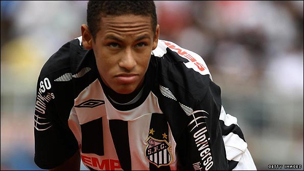 Neymar has signed a five-year deal at Santos