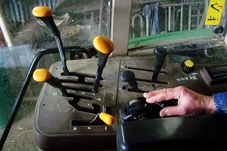 John Deere tractor controls