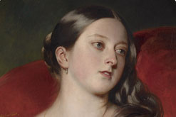 'Queen Victoria' (detail), Franz Xaver Winteralter 1843, © Royal Collection