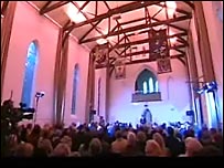 Church hall audience