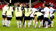 Hope Powell and players