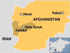 Map of Farah province