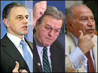 Mircea Geoană, Vadim Tudor, Dan Voiculescu