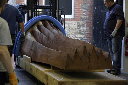 Another piece entering the gallery. Photo: Martin Barlow