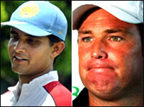 गांगुली और शेन वॉर्न