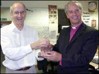 Tony Metcalf (St Mary's) & the Bishop of Stafford