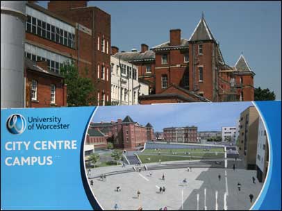 The old Worcester Royal Infirmary site