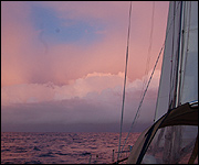 Evening sky before a big storm struck during AZAB