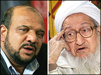 صبغت الله مجددی و مارشال قسيم فهيم