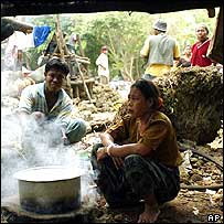 بھارتی جزیرۂ انڈمان اور نکوبار میں بچ جانے والے کچھ افراد