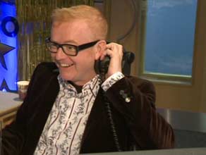 Chris and Sir Elton talk shop about hair and growing old.