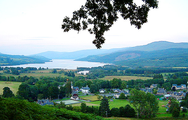 Killin and Loch Tay from the sides of Sron a Chlachain