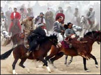 بز کشی از مسابقات ايام نوروز در کابل است