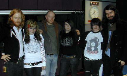 Biffy Clyro with some young, local fans.