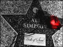 Abi Simpson on Birmingham's Walk of Star